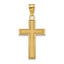 Cross Pendant With Simple Pattern in 10K Gold