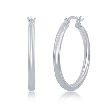 Classic Sterling Silver Hoop Earrings