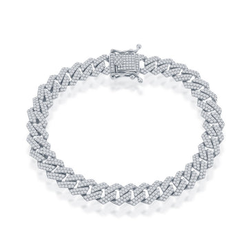 Monaco Pavé Cuban Link Tennis Chain or Bracelet