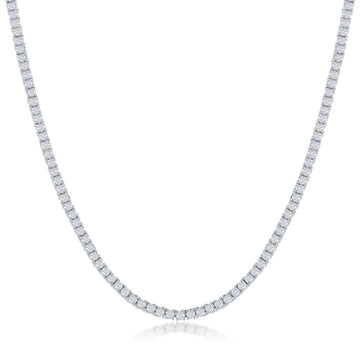 Classic Tennis Necklace in Sterling