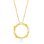 Beaded Circle Necklace with Pearls