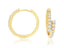 Diamond Bypass Hoop Earrings