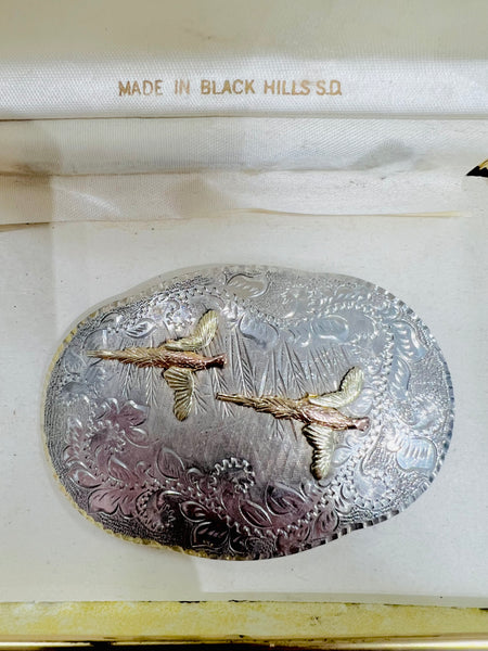 Black Hills 10K Gold Trim and Sterling Landstrom's Belt Buckle – Taylor  Made Jewelry Inc.