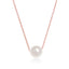 Single Pearl Threaded Chain Necklace