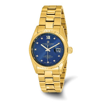 Sapphire Blue and Gold His & Hers Wrist Watch- Charles Hubert