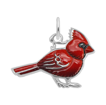 Painted Red Cardinal Charm