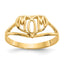 10K Yellow Gold Mom Heart Ring