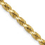 Diamond Cut Semi-Solid Rope 10K Gold Chain