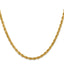 Diamond Cut Semi-Solid Rope 10K Gold Chain