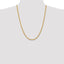 Diamond Cut Semi-Solid Rope 10K Gold Chain