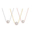 Single Pearl Threaded Chain Necklace