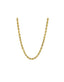 Diamond Cut Semi-Solid Rope 10K Gold Chain