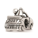 Sterling Silver Reflections Crystals From Swarovski Just Married Car Bead