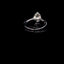 Pear Shape Halo Engagement Ring VVS2 Lab Grown Diamonds