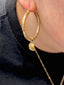 Western Boot and Hat Gold Hoop Charm Set