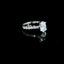 Oval Shape Accented Solitaire Lab Grown Diamond Engagement Ring