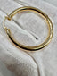 Classic 14K Gold Hoop Earrings 42MM