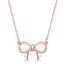 Solid Dainty Bow Necklace