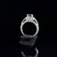 Sapphire and Diamond Art Deco Inspired Ring