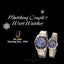 Charles Hubert Paris: Couple’s Two-Toned Stainless Steel Blue Dial Watch