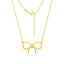 Solid Dainty Bow Necklace