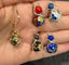 Vintage Cloisonné Gemstone Spiders