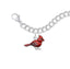 Painted Red Cardinal Charm