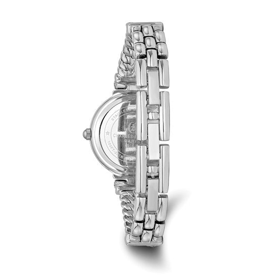 Chain Bracelet Watch Gold or Chrome Silver Finish Charles Hubert Women’s