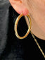 Classic 14K Gold Hoop Earrings 42MM