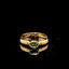 Bezel Set Tsavorite Garnet 14K Yellow Gold Ring