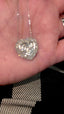 1 3/4 CTW Natural Diamond Two Piece Heart Necklace