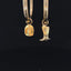 Western Boot and Hat Gold Hoop Charm Set