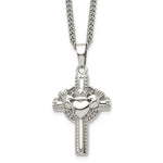 Claddagh Cross Pendant With Chain