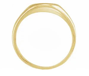 14K Yellow Gold Men’s Signet Ring