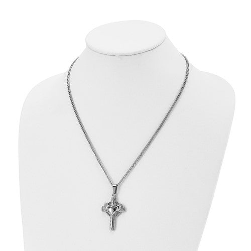 Claddagh Cross Pendant With Chain
