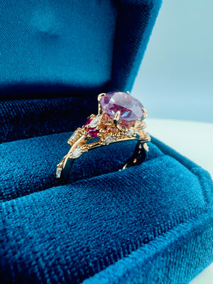 “Esdomera” Custom Rose Gold Engagement Ring