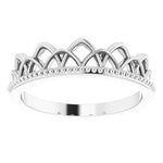 Sterling Silver Stackable Crown Ring