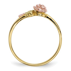 Black Hills 10K Tri-Color Gold & Diamond Ring