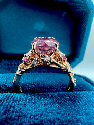 “Esdomera” Custom Rose Gold Engagement Ring