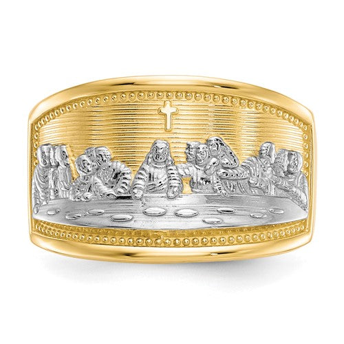 Last Supper Religious Ring in 10K Gold