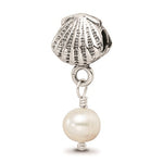 Sterling Silver Reflections Shell FW Cultured Pearl Dangle Bead